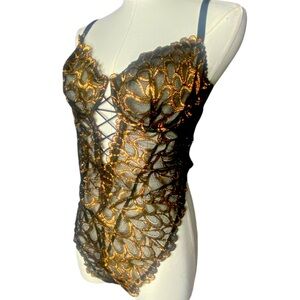 Salvage Black and Gold Lace Chemise
Witch whimsical